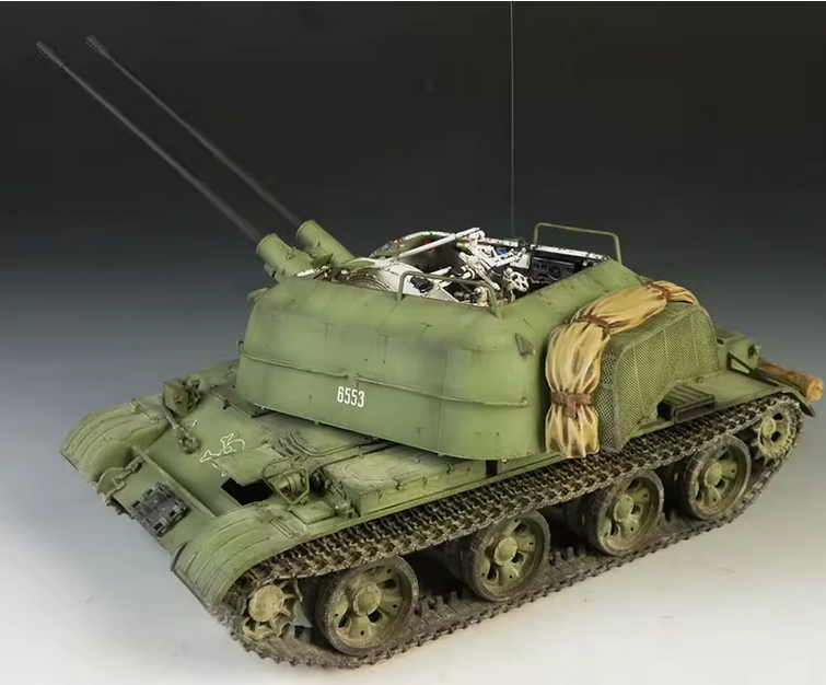 ZSU-57-2 Flugabwehrpanzer Modell 1:35 – Russisches Militär Sammlermodell AAAA