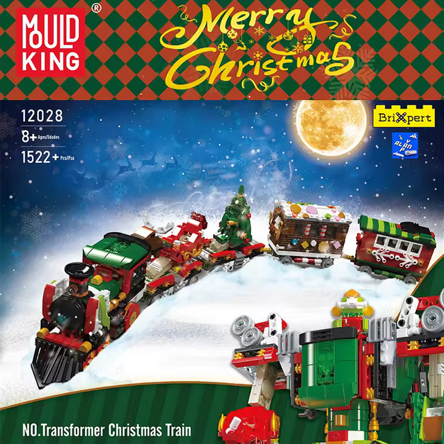 Mould King 12028 "Train Avenger" 2-in-1 Transformer-Weihnachtszug | 1.522 Teile MK