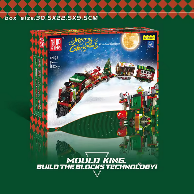 Mould King 12028 "Train Avenger" 2-in-1 Transformer-Weihnachtszug | 1.522 Teile MK