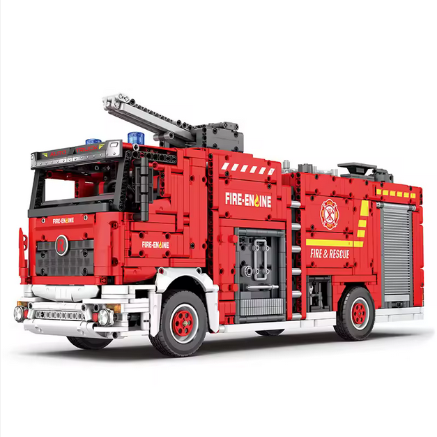 Reobrix 22008 RC Schwerlast-Feuerwehrfahrzeug Technik-Serie ferngesteuert | 2.692 Teile Roebrix