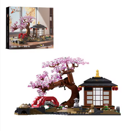 Xbert 66100 Kreative Serie Kirschblüten-Garten Ornament | 916 Teile Xbert