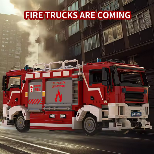 Xbert 66061 Europäisches Tunnel-Feuerwehrfahrzeug Technik | 2.713 Teile Xbert