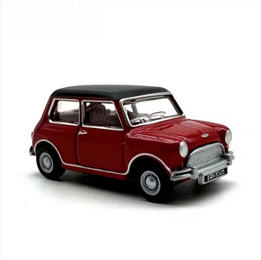 Austin Cooper Modell 1:76 – Klassisches Mini Deko Auto mit schwarzem Dach AAAA