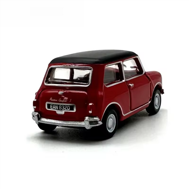 Austin Cooper Modell 1:76 – Klassisches Mini Deko Auto mit schwarzem Dach AAAA