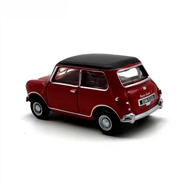 Austin Cooper Modell 1:76 – Klassisches Mini Deko Auto mit schwarzem Dach AAAA