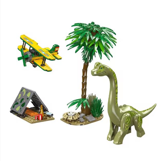 Mould King 29001 Jurassic Adventure Brachiosaurus Island Explorer Dino-Ei | 373 Teile MK