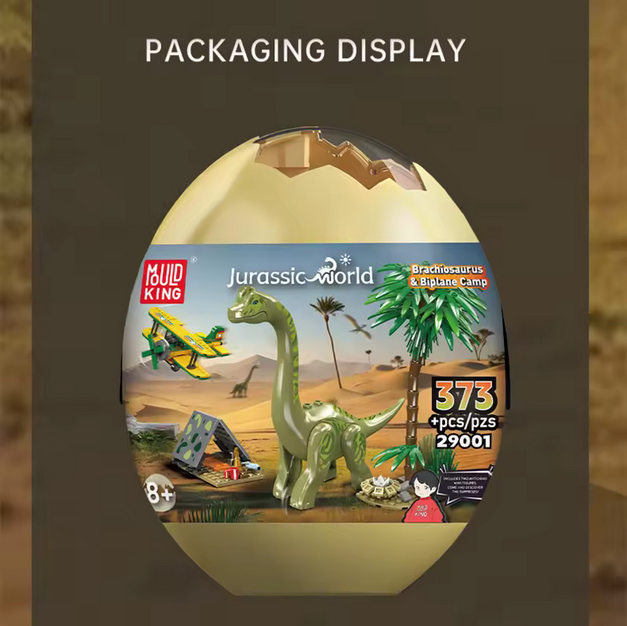 Mould King 29001 Jurassic Adventure Brachiosaurus Island Explorer Dino-Ei | 373 Teile MK