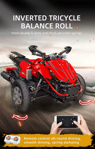 Mould King 23010 Technisches Offroad-Motorrad ferngesteuert | 853 Teile MK