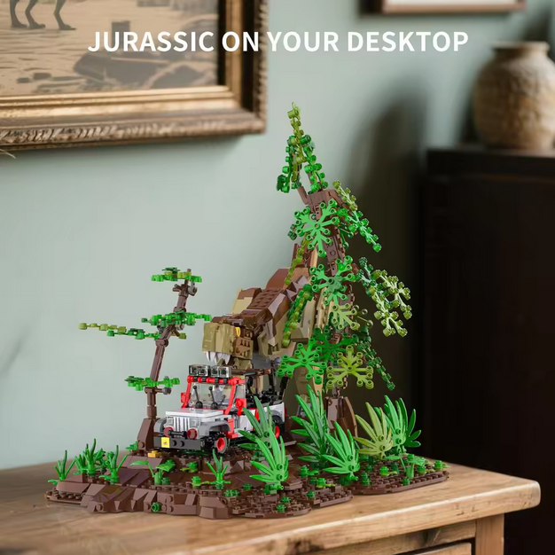 Xbert 66124 Kreative Serie T-Rex Dinosaurier Ornament | 1.555 Teile Xbert