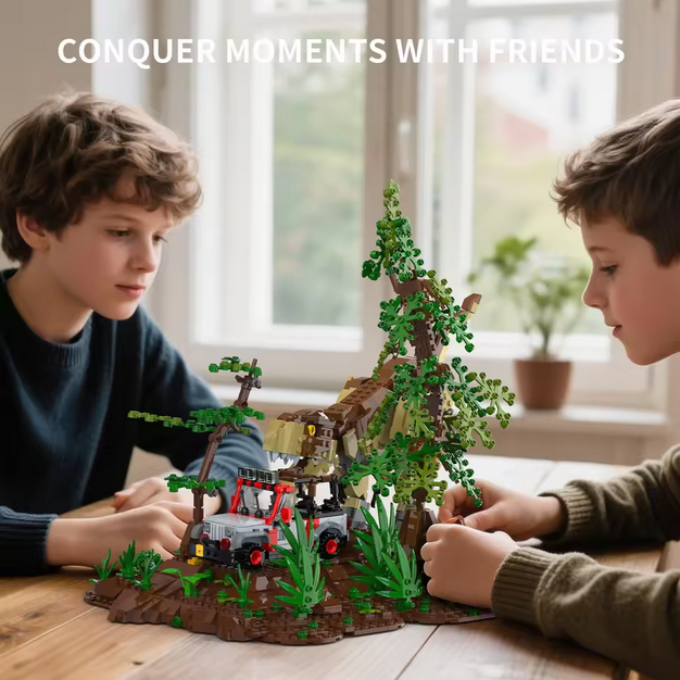Xbert 66124 Kreative Serie T-Rex Dinosaurier Ornament | 1.555 Teile Xbert