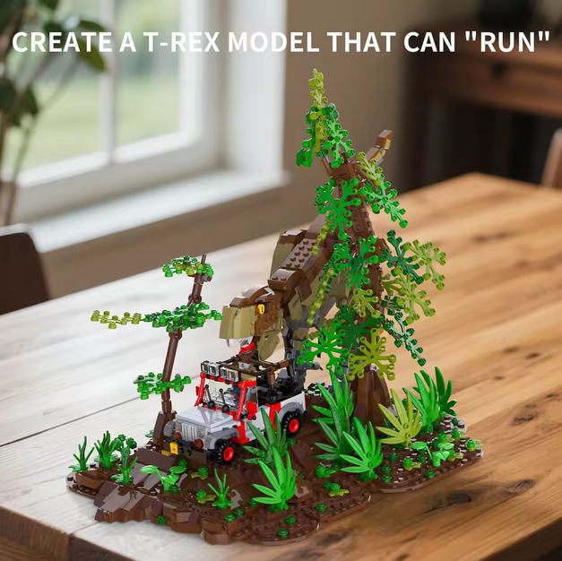 Xbert 66124 Kreative Serie T-Rex Dinosaurier Ornament | 1.555 Teile Xbert