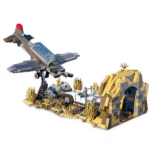 Xbert 66123 Flight Chase Flugzeugabsturz Ornament | 1.232 Teile Xbert