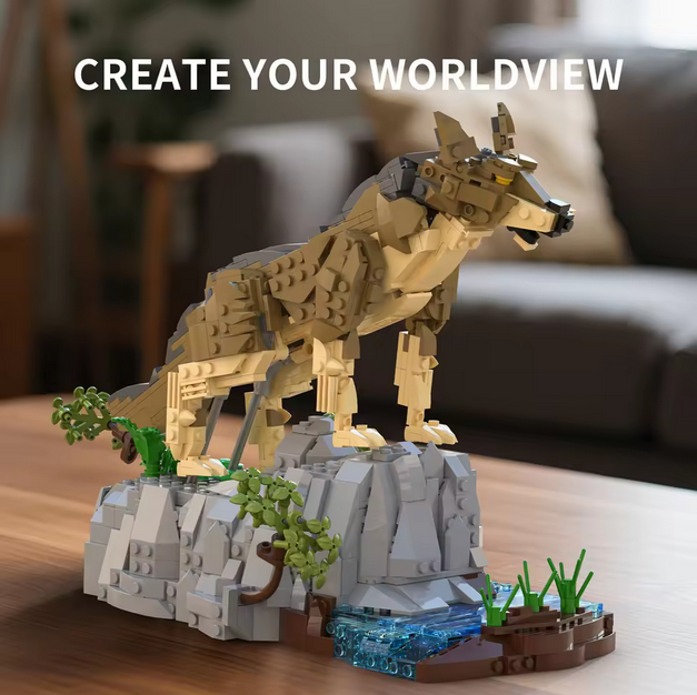 Xbert 66131 Wolf Wildtier Ornament | 1.192 Teile Xbert