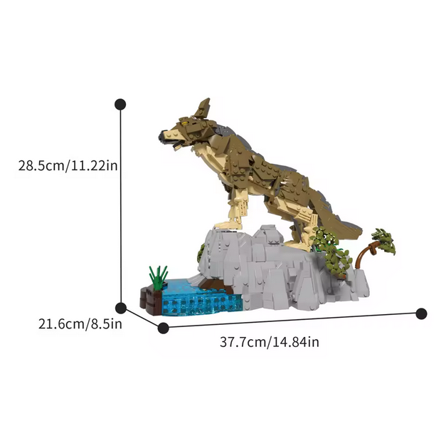 Xbert 66131 Wolf Wildtier Ornament | 1.192 Teile Xbert