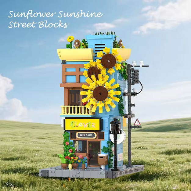 Xbert 66119 1580 Teile Sunflower House Sonnenblumenhaus Modular Building Xbert