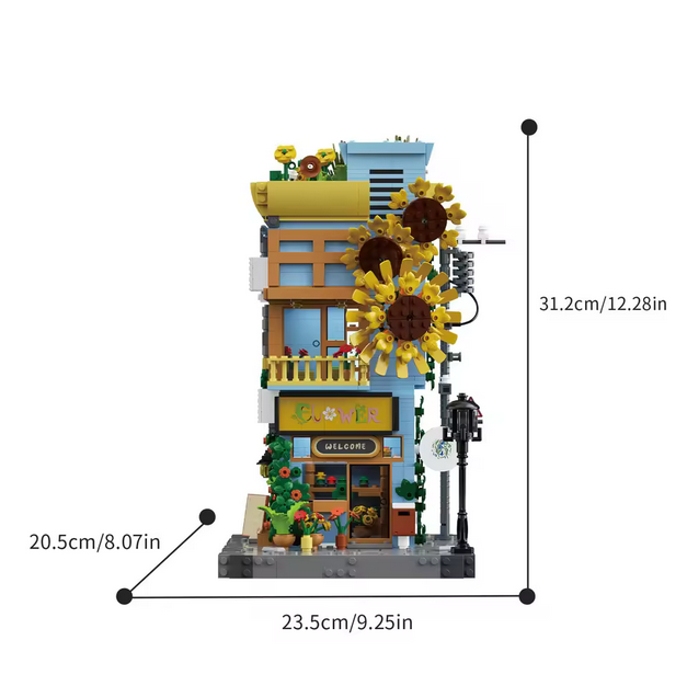 Xbert 66119 1580 Teile Sunflower House Sonnenblumenhaus Modular Building Xbert