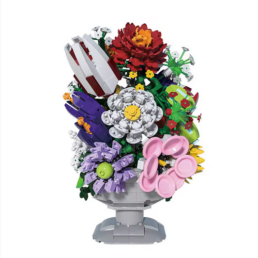 Xbert 66156 Kreative Serie Mehrfarbiges Bouquet / Blumenstrauß Ornament | 1.092 Teile Xbert