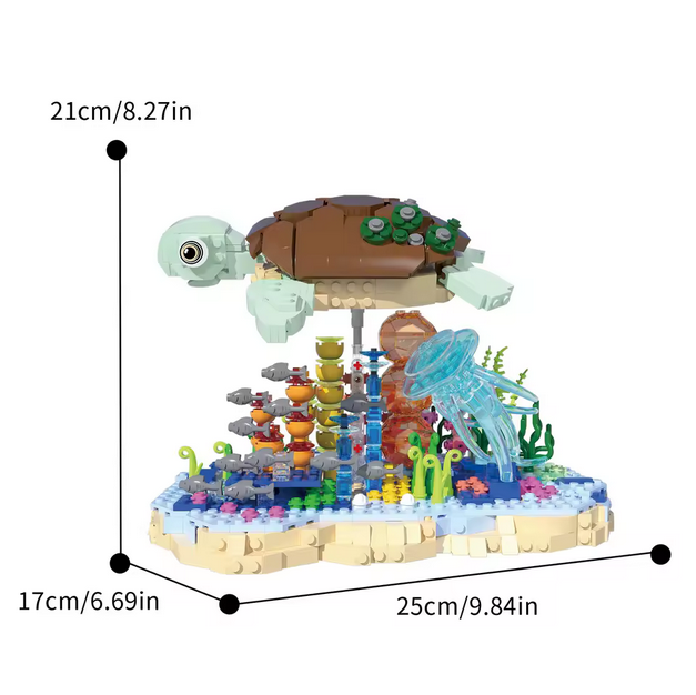 Xbert 66099 Kreative Serie Meeresschildkröte Ornament | 1.091 Teile Xbert
