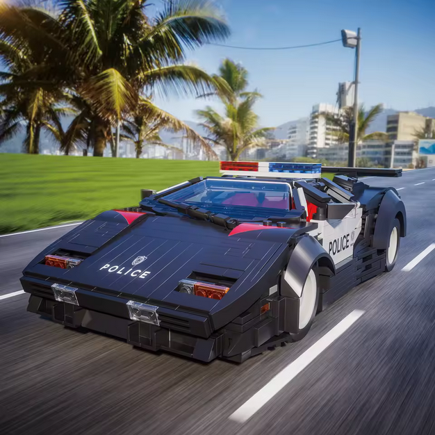 Xbert 66121 Engineering Serie Polizei Super Racer | 1.383 Teile Xbert