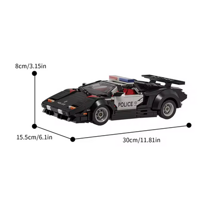 Xbert 66121 Engineering Serie Polizei Super Racer | 1.383 Teile Xbert