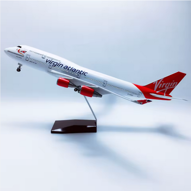 Virgin Atlantic Boeing 747 Modell 47 cm – LED Airline Flugzeug mit Soundsteuerung