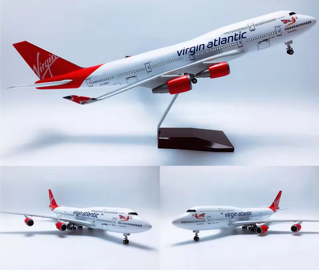 Virgin Atlantic Boeing 747 Modell 47 cm – LED Airline Flugzeug mit Soundsteuerung