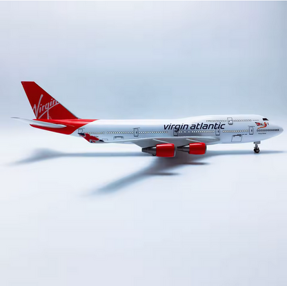 Virgin Atlantic Boeing 747 Modell 47 cm – LED Airline Flugzeug mit Soundsteuerung