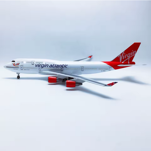 Virgin Atlantic Boeing 747 Modell 47 cm – LED Airline Flugzeug mit Soundsteuerung