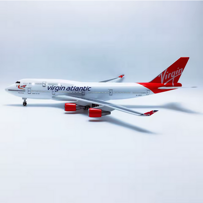 Virgin Atlantic Boeing 747 Modell 47 cm – LED Airline Flugzeug mit Soundsteuerung