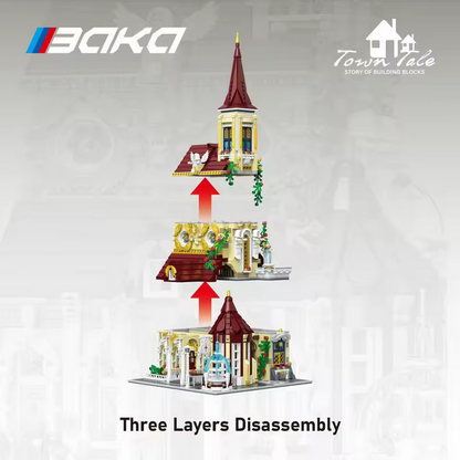 BAKA 33203 Architectural Serie Rose Kloster | 2.960 Teile