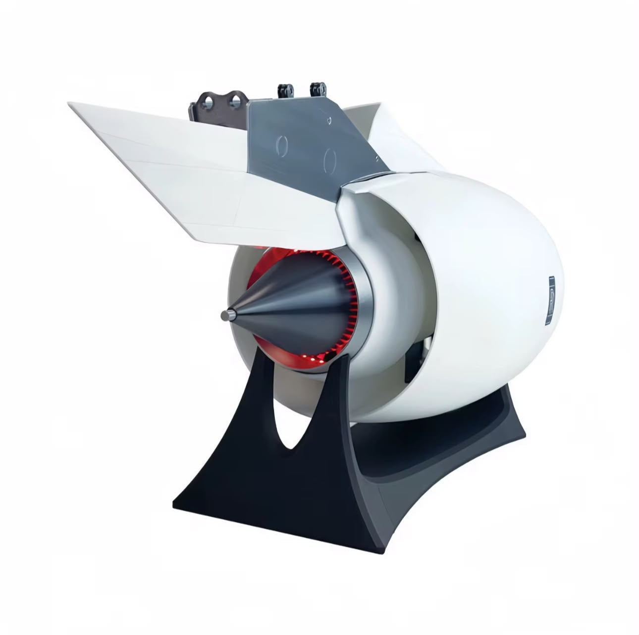 TR900 Großes Turbofan Flugzeugtriebwerk – 3D-gedrucktes, drehbares Desktop-Modell (65 × 30 × 35 cm)