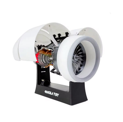 TR900 Kleines Turbofan Flugzeugtriebwerk – 3D-gedrucktes Schreibtischmodell (35 × 20 × 11 cm)