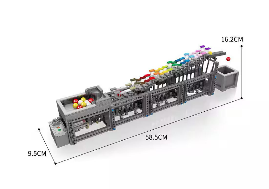 Mould King 26004 GBC Rainbow Stepper Klemmbausteine Set – Motorisiert MK