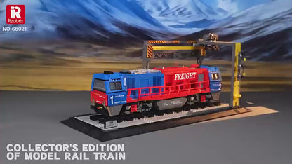 Reobrix 66021 Furos Frachtzug Modellbausatz – Güterzug Lokomotive (1980 Teile)