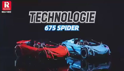 Reobrix 11002 RC Spider 675LT – Supercar 1:10 (1.886 Teile)