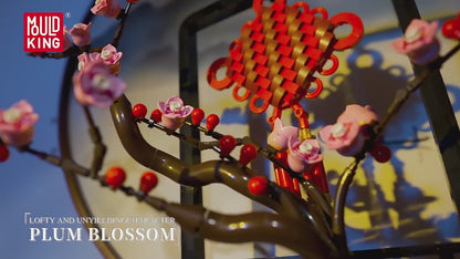 Mould King 10014 Chinese Knot Plum Blossom in Pot - 1,078 Pieces