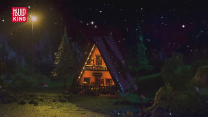 Mould King 16053 Hütte im Wald Bausatz mit LED – 3.398 Teile