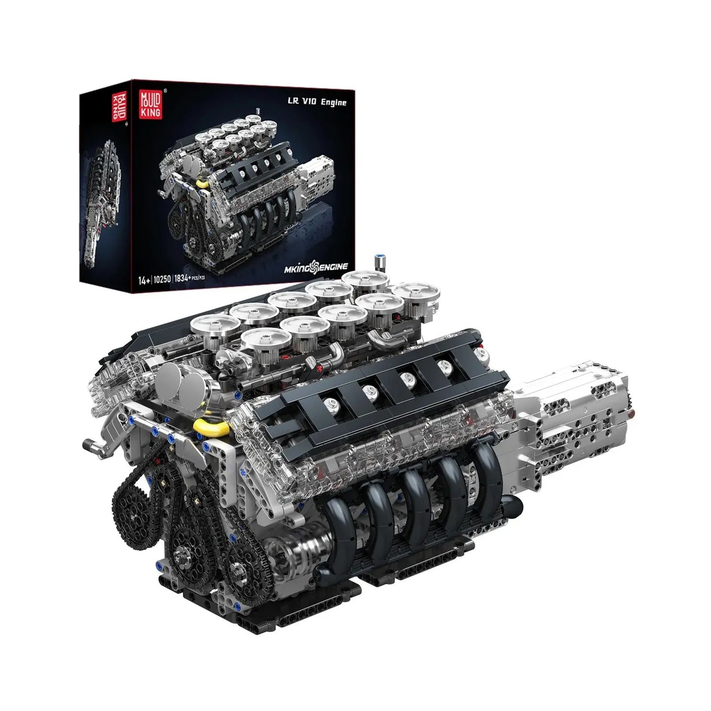 Mould King 10250 LFA V10 Motormodell Klemmbausteine Set – 1.834 Teile MK